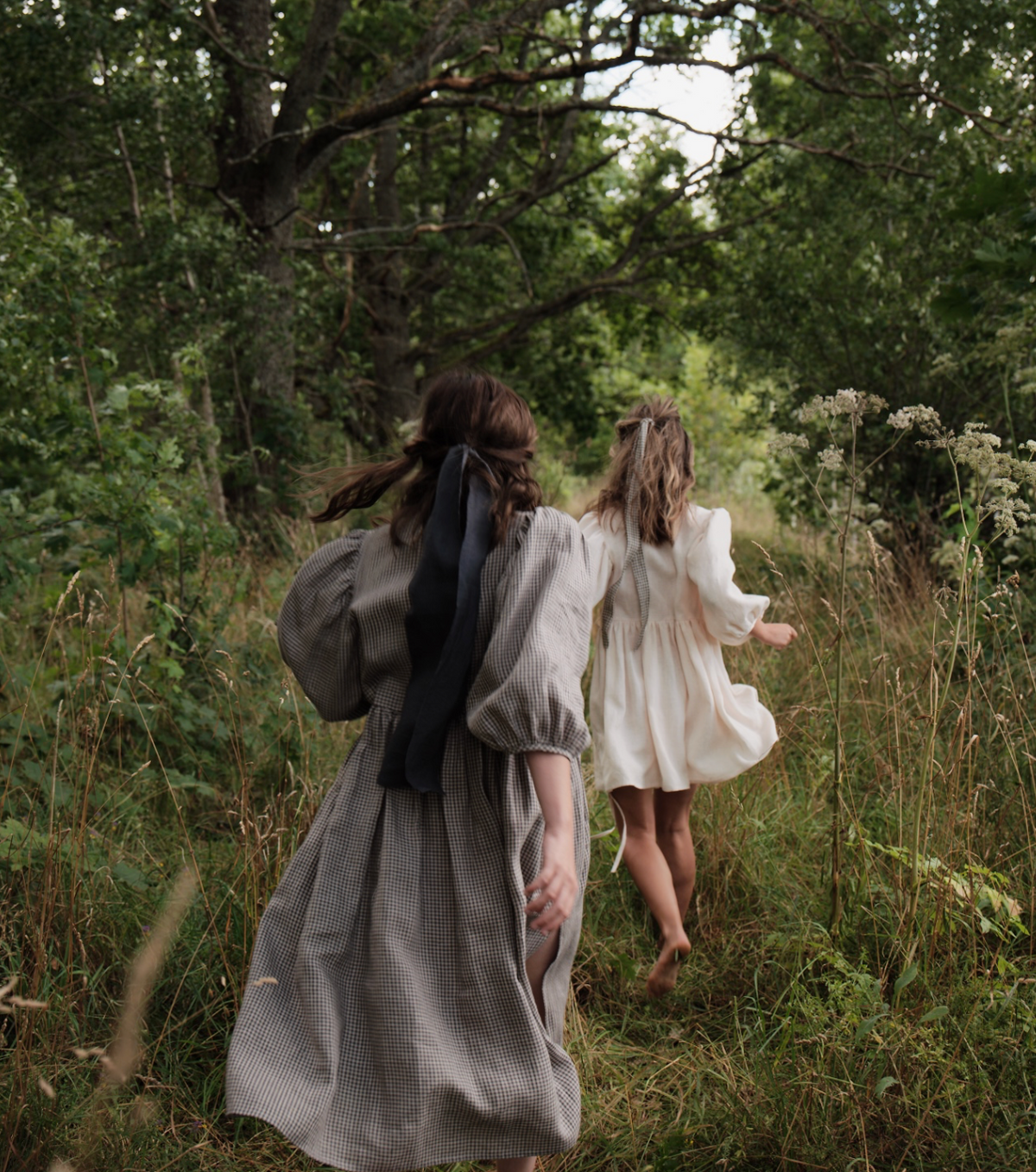 Petronella - midi linen robe dress
